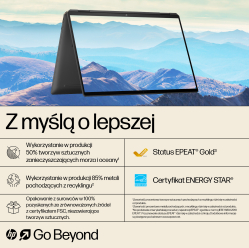 Laptop Laptop HP Spectre x360 16-aa0233nw 16 2.8K Touch OLED AG Ultra 7-155H 16GB 1TB RTX4050 W11Pro 2Y