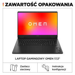 Laptop HP OMEN 17-db0128nw 17.3 FHD IPS AG Ryzen 5 8645HS 16GB 512GB RTX4060 Win11 2Y