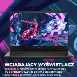 Laptop HP OMEN 17-db0128nw 17.3 FHD IPS AG Ryzen 5 8645HS 16GB 512GB RTX4060 Win11 2Y