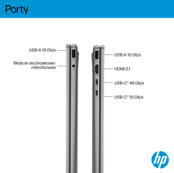 Laptop HP OmniBook X Flip 16-ar0016nw 16 2K Touch OLED IPS Ryzen AI 5 340 16GB 1TB Radeon 840M 68Wh Win11 Meteor Silver 2Y