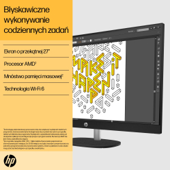 HP 27-cr0222nw AIO Ryzen 7 7730U 27.0FHD IPS AG 16GB DDR4 512GB Radeon 680M Win11 2Y Shell White