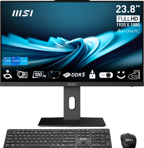 MSI AIO PRO AP242P 14M-649XEU i5-14400 23,8 IPS LED FHD Non-Touch Anti-Glare 16GB 512GB M.2 AX211 WiFi 6E NoOS czarny