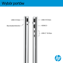 Laptop HP OmniBook Flip 14 WUXGA Touch IPS Ryzen AI 5 340 16GB 512GB BT BLKB x360 Win11 Meteor Silver 2Y