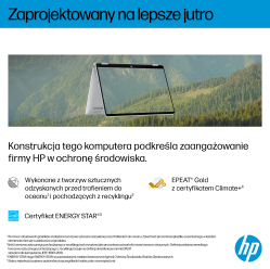 Laptop HP OmniBook Flip 14 WUXGA Touch IPS Ryzen AI 5 340 16GB 512GB BT BLKB x360 Win11 Meteor Silver 2Y