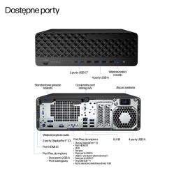 Komputer HP EliteDesk 8 SFF G1i AI Ultra 5-235 16GB 512GB W11P AI Czarny