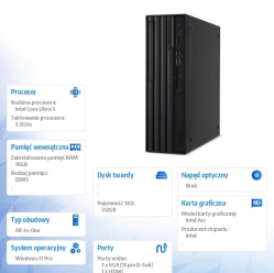 Acer Veriton Vero 4000 VVX4735GT SFF Ultra 5 225 16GB 512GB W11P