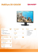 Sharp Monitor MultiSync DD-EA242W 24.1 cala czarny