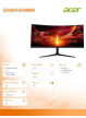 Acer Monitor 34 cale ED340CUS3BMII VA 180Hz 1ms 2XHDMI DP 