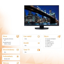 Sharp Monitor MultiSync EA272QB 27 cali czarny
