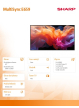 Sharp Monitor wielkoformatowy MultiSync E659 65 cali UHD 16/7 350cd/m2 