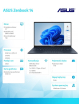 Asus Zenbook 14 UX3405CA-SU855W u9 285H 32GB 1TB Win11Home