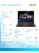Acer Nitro V 16 AI ANV16-42-R7VN ESHELL Ryzen 7 260 16GB 1TB RTX5070 16 cali