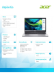 Acer Aspire Go 15 AG15-42P-R40Z Ryzen 7 5825U 15.6 FHD 16GB 512GB NoOS Srebrny 