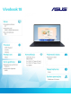 Asus Vivobook 18 M1807HA-S8026W Ryzen 7 260 16GB 250GB