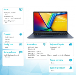 Asus Vivobook 15 M1502YA-BQ617 nOS R5 7430U 16GB 512GB