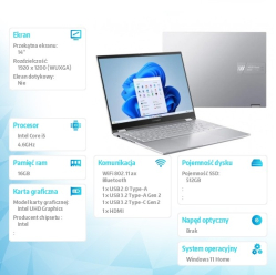 Asus Vivobook S14 Flip TP3402VA-LZ657W i5-13420H 16GB 512GB W11H