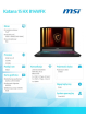 MSI Katana 15 HX B14WFK-605XPL nOS i7-14650HX 16GB 512GB SSD RTX5060 15.6