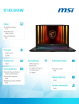 MSI Katana 17 HX B14WGK-036XPL nOS i7-14650HX 16GB 1T RTX5070 17.3