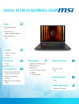 MSI Vector 16 AI A2XWHG-256PL W11H ICU7 255 16GB 1TB 5070Ti 16