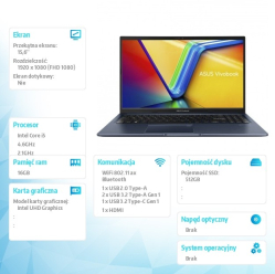 Asus X1502VA-BQ689 i5-13420H 16GB 512GB
