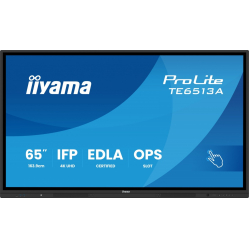 Monitor IIYAMA TE6513A-B3AG 65 IR 40pkt IPS 4K 7H 500cd/m2 WiFi USB Android 14 Google EDLA 2x20W Vesa
