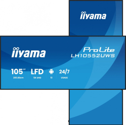 Monitor wielkoformatowy IIYAMA ProLite LH10552UWS-B1AG 105 21:9 5K 24/7 IPS HDMI 500cd 8ms 