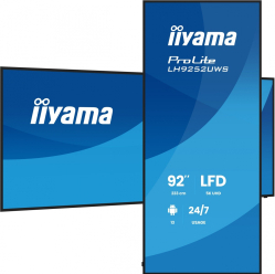 Monitor wielkoformatowy IIYAMA LH9252UWS-B1AG 92 21:9 5K 24/7 IPS DP HDMI 500cd 5000:1 6.5ms 