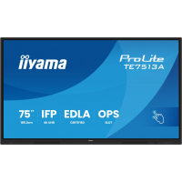 Monitor IIYAMA TE7513A-B3AG 75 IR 40pkt IPS 4K 500cd 1200:1 WiFi USB Android 14 Google EDLA 2x20W Vesa