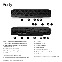 Komputer HP EliteDesk 8 Mini G2a Ryzen AI 5 PRO 440 16GB 512GB W11P