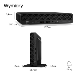 Komputer HP EliteDesk 8 Mini G2a Ryzen AI 5 PRO 440 16GB 512GB W11P