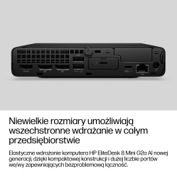 Komputer HP EliteDesk 8 Mini G2a Ryzen AI 5 PRO 440 16GB 512GB W11P