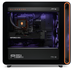 Komputer DELL Alienware Area-51 R8 AAT2265 Tower Ryzen 7 9850X3D 32GB 2TB RTX5090 W11 Lunar Silver