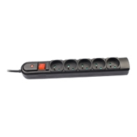 Listwa zasilająca  Tracer  PowerGuard + 1.8 m Black 5 gniazd
