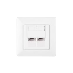 Gniazdo podtynkowe NETRACK 106-24 2xRJ45 8p8c UTP Cat6