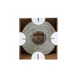 Kabel Skrętka S/FTP Cat6 drut 305m Box CCA szara