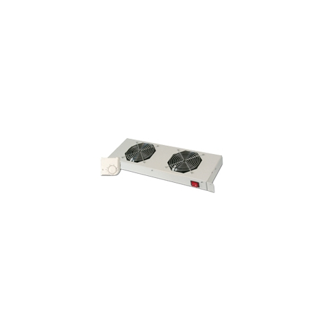 Zestaw wentylatorów DIGITUS DN-19 FAN-2-HO 19 with thermostat + On Off switch szary