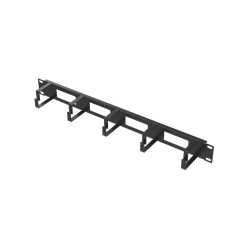 Organizer kabli NETRACK 19 1U czarny w obudowie