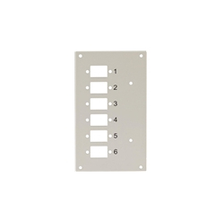 Panel przedni TECHLY 109825 do przelacznicy na 6 adapterow