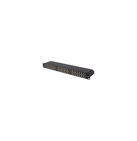 Patchpanel LANBERG 48 1U 19 CAT6A FTP Czarny