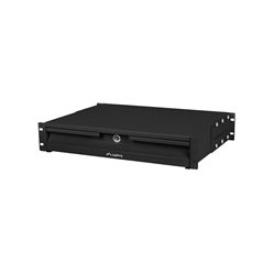 Szuflada LANBERG do szaf 19 2U 360mm 2U 483x360mm udzwig do 90kg montaz 4 punktowy Czarna