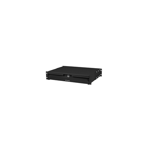 Szuflada LANBERG do szaf 19 2U 360mm 2U 483x360mm udzwig do 90kg montaz 4 punktowy Czarna