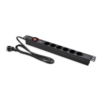 Listwa zasilajaca QOLTEC 54468 1U 16A PDU 6xSCHUKO 2m