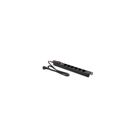 Listwa zasilajaca QOLTEC 54468 1U 16A PDU 6xSCHUKO 2m