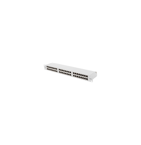 Patchpanel LANBERG 48 1U 19 CAT6 FTP Szary