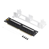 Panel krosowy NETRACK 104-15 10 12-portowy UTP kat. 6 czarny