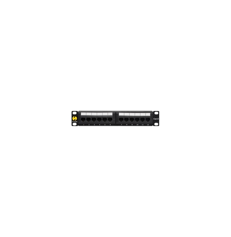 Panel krosowy NETRACK 104-16 10 12-portowy UTP kat. 6 czarny