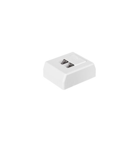 Gniazdo natynkowe NETRACK 106-36 2xRJ45 8p8c FTP Cat6