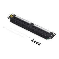Panel krosowy NETRACK 104-14 10 12-portowy UTP kat. 5e czarny