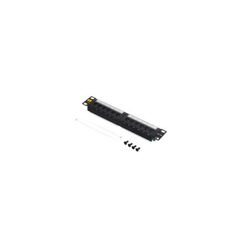 Panel krosowy NETRACK 104-14 10 12-portowy UTP kat. 5e czarny
