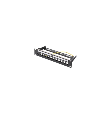 Panel krosowy DIGITUS DN-91420 1U 10 12-portowy STP czarny